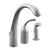 Forté Single-Control Remote Valve Kitchen Sink Faucet With Sidespray And Lever Handle In Brushed Chrome