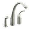 Forté Single-Control Remote Valve Kitchen Sink Faucet With Sidespray And Lever Handle In Vibrant Stainless