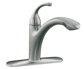 Forté Single-Control Pullout Kitchen Sink Faucet With Color-Matched Sprayhead And Lever Handle In Vibrant Stainless