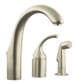 Forté Entertainment Remote Valve Sink Faucet In Vibrant Brushed Nickel