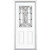 34 In. x 80 In. x 4 9/16 In. Chatham Antique Black Half Lite Right Hand Entry Door with Brickmould