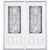 64"x80"x4 9/16" Providence Nickel 3/4 Lite Right Hand Entry Door with Brickmould