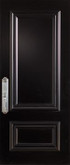 Steel Stanguard Maxi Mold, Max Steel Door Pre-Finished Stancoat Black 36 In. x 80 In. Right Hand Hinge