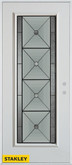 Bellochio Patina Full Lite White 36 In. x 80 In. Steel Entry Door - Left Inswing