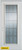 Geometric Glue Chip Zinc Full Lite Pre-Finished White 32 In. x 80 In. Steel Entry Door - Right Inswing