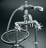 Antique Bath Faucet In Vibrant Brushed Nickel
