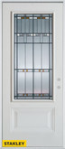 Architectural Patina 3/4 Lite 1-Panel White 34 In. x 80 In. Steel Entry Door - Left Inswing