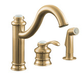 Fairfax Single-Control Remote Valve Kitchen Sink Faucet In Vibrant Brushed Bronze