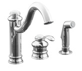 Fairfax Single-Control Remote Valve Kitchen Sink Faucet In Polished Chrome