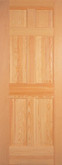 6 Panel Clear Pine Door 28 In. x 80 In.