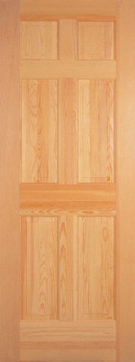6 Panel Clear Pine Door 28 In. x 80 In.