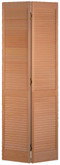 Clear Pine Full Louver Bifold 36in x 80in