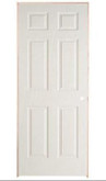 6 Panel Textured Pre-Hung Door 32in x 80in - LH