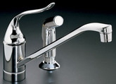 Coralais Single-Control Kitchen Sink Faucet In Vibrant Brushed Nickel