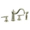 Antique Kitchen Sink Faucet In Vibrant Brushed Nickel