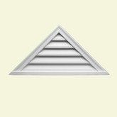 48 Inch x 24 Inch x 2 Inch Polyurethane Decorative Triangle Louver Gable Grill Vent