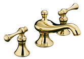Revival Widespread Lavatory Faucet In Vibrant Polished Brass