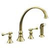 Revival Kitchen Sink Faucet In Vibrant Polished Brass