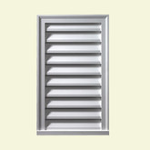 18 Inch x 30 Inch x 2 Inch Polyurethane Decorative Vertical Louver Gable Grill Vent