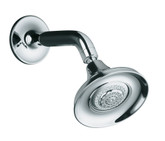 Symbol Multifunction Showerhead With Arm And Flange In Polished Chrome