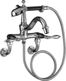Finial Traditional Bath Faucet In Vibrant Brushed Nickel