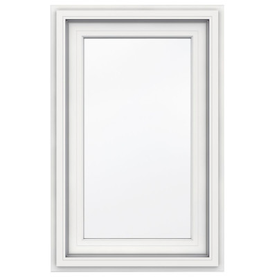 5000 SERIES Vinyl Right Handed Casement Window 23x38 featuring J Channel Brickmould