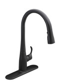 Simplice Single-Hole Pull-Down Kitchen Faucet In Matte Black