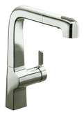 Evoke Single-Control Pullout Kitchen Faucet In Vibrant Polished Nickel