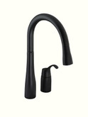 Simplice Pull-Down Kitchen Sink Faucet In Matte Black