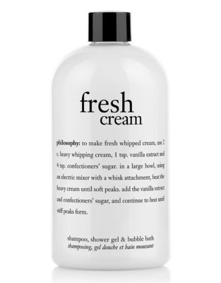 Philosophy fresh cream shampoo shower gel and bubble bath
