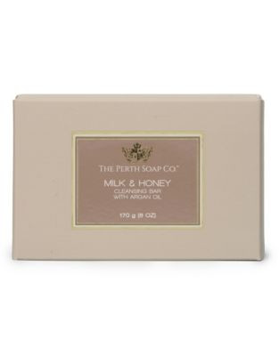 Perth Soap Milk and Honey Cleansing Soap Bar - WHITE
