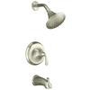 Forté Rite-Temp Pressure-Balancing Bath And Shower Faucet Trim, Valve Not Included In Brushed Chrome