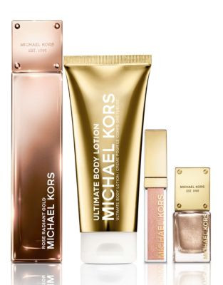 Michael Kors Gold Rose Radiant Deluxe Holiday Set