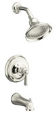 Bancroft Rite-Temp Pressure-Balancing Bath And Shower Faucet Trim, Valve Not Included In Vibrant Polished Nickel
