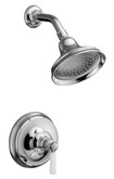 Bancroft Rite-Temp Pressure-Balancing Shower Faucet Trim, Valve Not Included In Polished Chrome