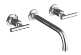 Purist(R) Two-Handle Wall-Mount Lavatory Faucet Trim, Valve Not Included In Polished Chrome