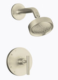 Purist Rite-Temp Pressure-Balancing Shower Faucet Trim, Valve Not Included In Vibrant Brushed Nickel