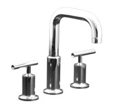 Purist(R) Deck-Mount High-Flow Bath Faucet Trim, Valve Not Included In Polished Chrome