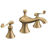 Revival Deck-Mount High-Flow Bath Faucet Trim, Valve Not Included In Vibrant Brushed Bronze