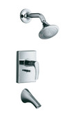 Symbol Rite-Temp Pressure-Balancing Bath And Shower Faucet Trim, Valve Not Included In Polished Chrome
