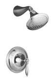 Finial Traditional Rite-Temp Pressure-Balancing Shower Faucet Trim, Valve Not Included In Polished Chrome