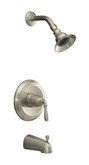 Devonshire Rite-Temp Pressure-Balancing Bath And Shower Faucet Trim, Valve Not Included In Vibrant Brushed Nickel