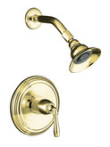 Devonshire Rite-Temp Pressure-Balancing Shower Faucet Trim, Valve Not Included In Vibrant Polished Brass
