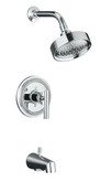 Taboret Rite-Temp Pressure-Balancing Bath And Shower Faucet Trim, Valve Not Included In Polished Chrome