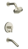 Stillness Rite-Temp Pressure-Balancing Bath And Shower Faucet Trim, Valve Not Included In Vibrant Brushed Nickel