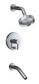 Stillness Rite-Temp Pressure-Balancing Bath And Shower Faucet Trim, Valve Not Included In Polished Chrome