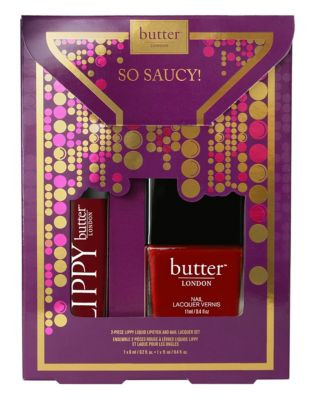Butter London So Saucy Liquid Lipstick and Lacquer Set