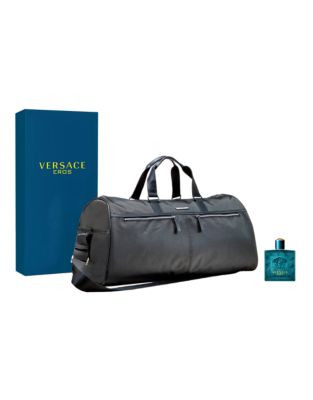 Versace Eros 100ml Eau de Toilette spray and Versace Weekend Bag Set