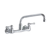 Heritage 2-Handle Pull-Out Sprayer Kitchen Faucet in Chrome