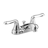 Colony Soft 4 Inch 2-Handle Low-Arc Bathroom Faucet in Polished Chrome with Speed Connect Drain